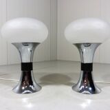 Set of 2 large Space Age table lamps 1960's