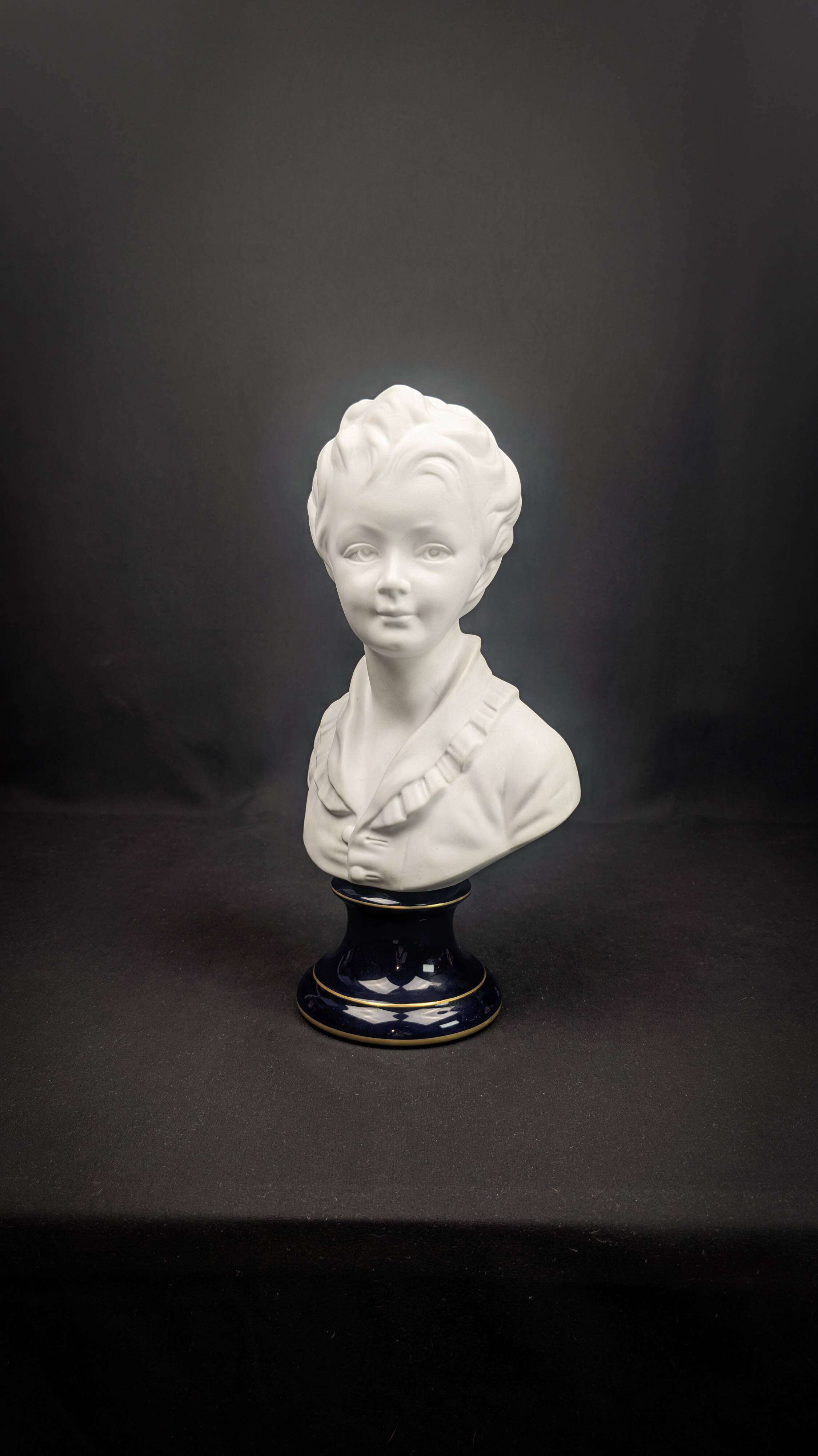 Child bust of Alexandre Brongniart, Limoges porcelain, Camille Tharaud