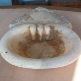 Antique holy water font in Italian Baroque marble