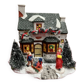Maison lumineuse décoration de Noël vintage années 90’