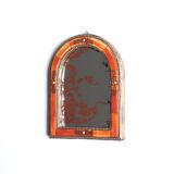 Small Moroccan mirror, tinted bone frame, 1970s