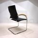 Chaise de salle à manger/conférence en cuir Thonet S74 par Josef Gorica, 1990