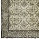 Large Vintage Turkish Carpet Beige Floral 320 x 210 cm