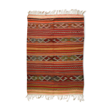 Anatolian handmade kilim rug 200 cm x 136 cm