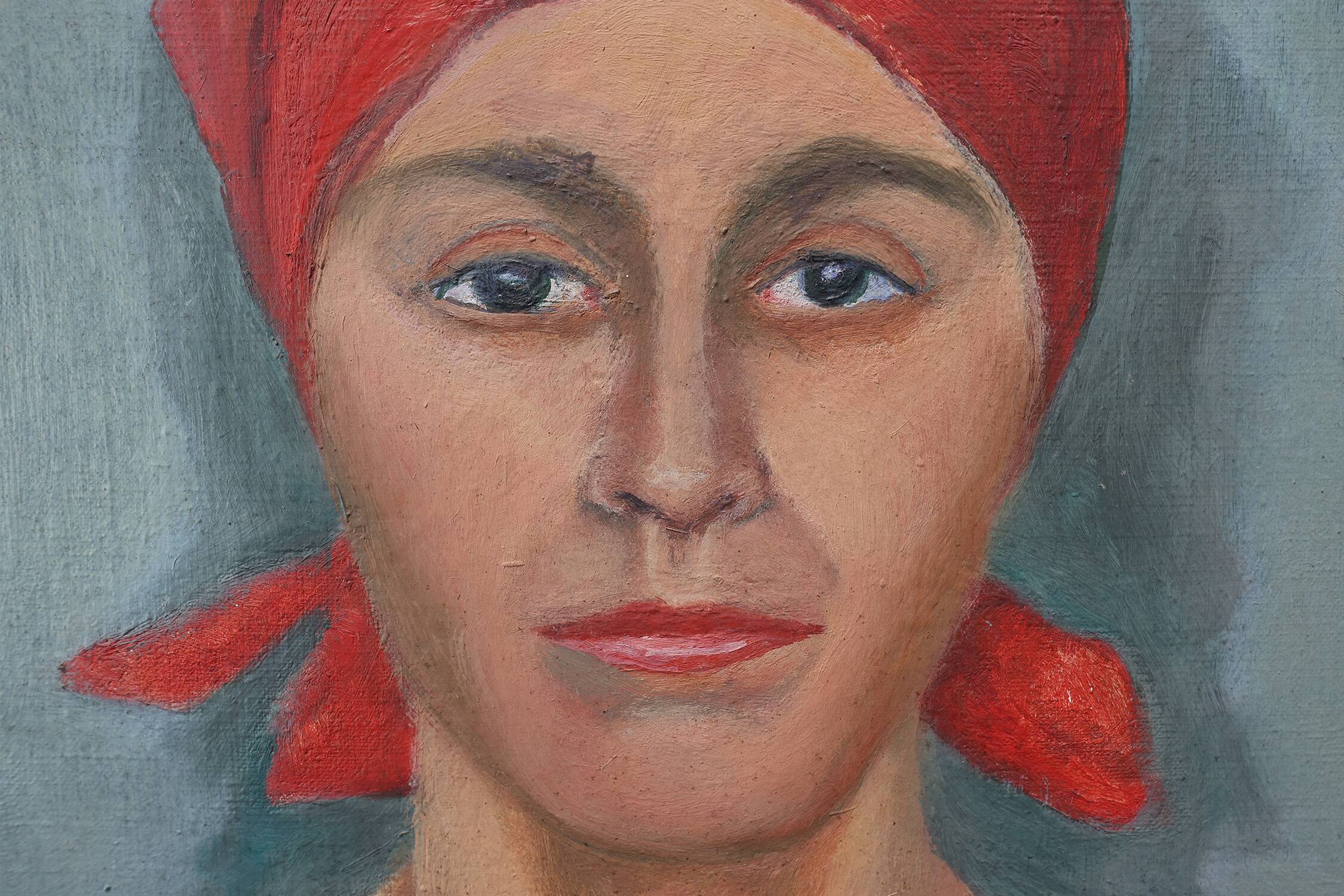 Expressionist portrait of a woman, Belgium 20th century