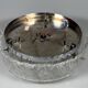 1960s 1970s Ceiling Light Flush Mount Ice Glass from Hillebrand Germany