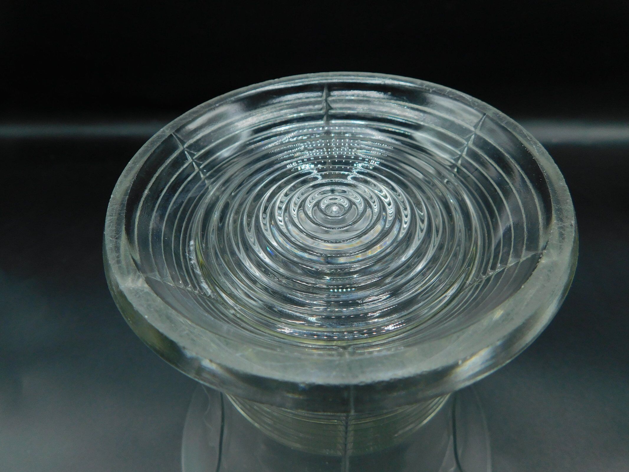 1930s crystal tulip vase