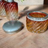 Baccarat crystal toiletry set, Bambou Tors model