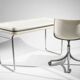 Marc HELD metal structure desk with plexiglass top