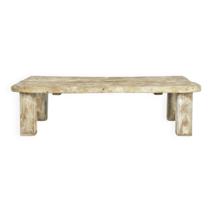 table basse ancienne - massif bois