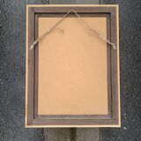 Rectangular mirrored edges and gold metal 1950