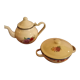 Théière émaillée et son sucrier