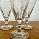 Set 3 verres à eau taillés main, XIXème