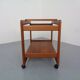 Large teak bar cart from Tarm Stole Møbelfabrik, Denmark, 1960s.