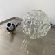Lot 3 round lamps in vintage glass