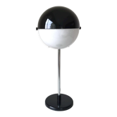 Black and white desk lamp in ABS.