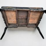 Louis XV Style Flat Desk Black Lacquered 19th Century