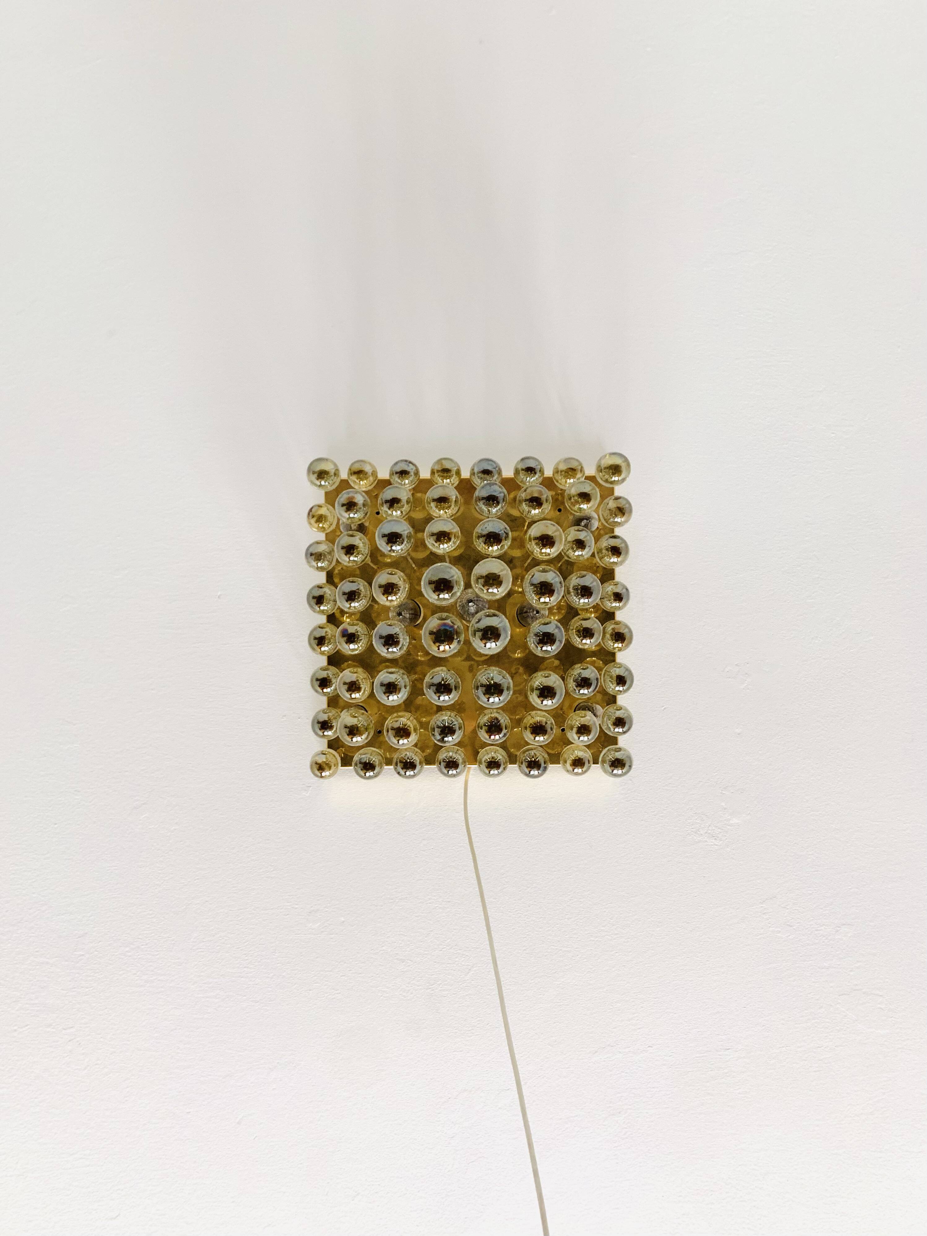 Glass Flush Chandelier by Ernest Palme