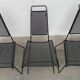 Set of vintage postmodern metal accent chairs by Rolf Rahmlow, 1980s.