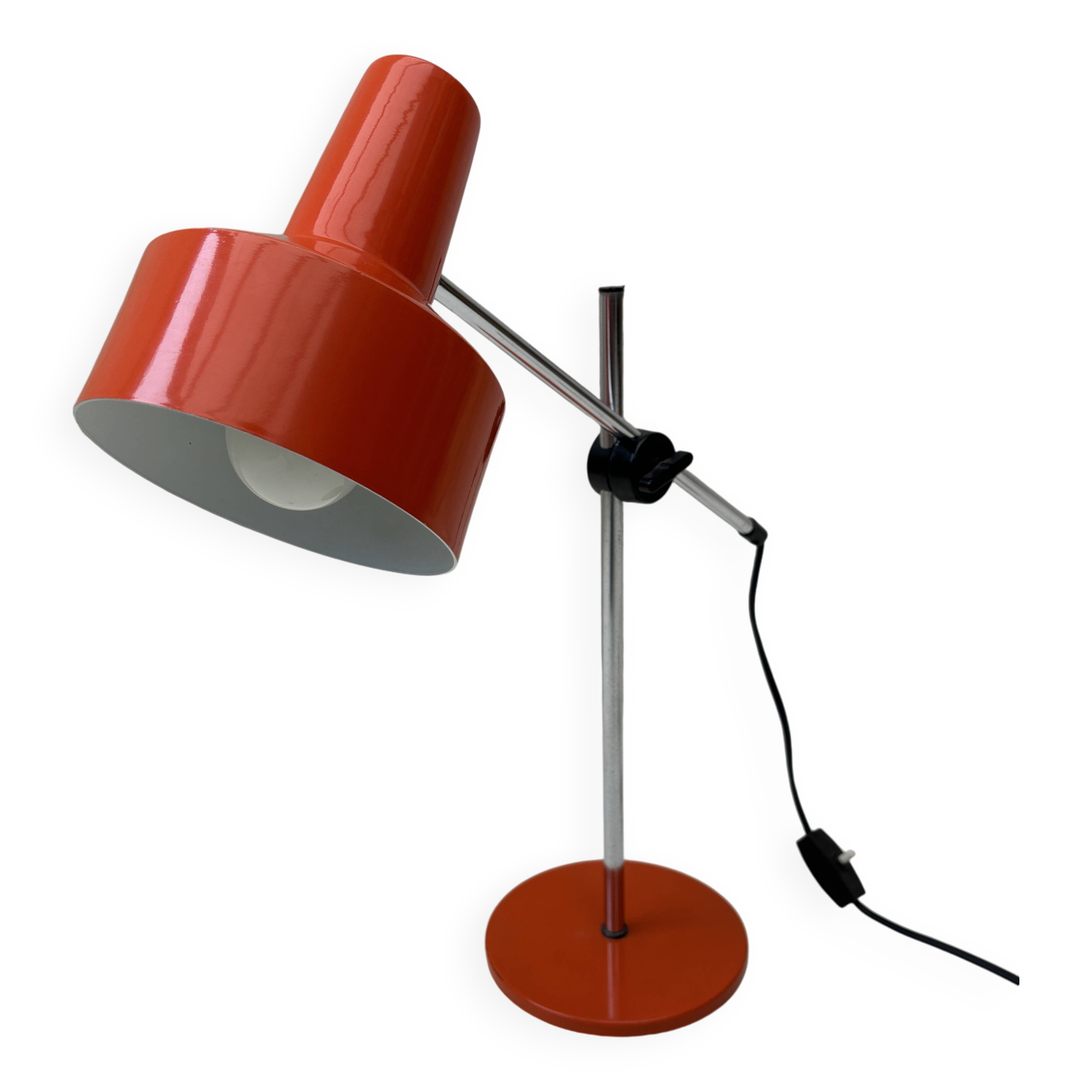 Orange desk lamp 70s