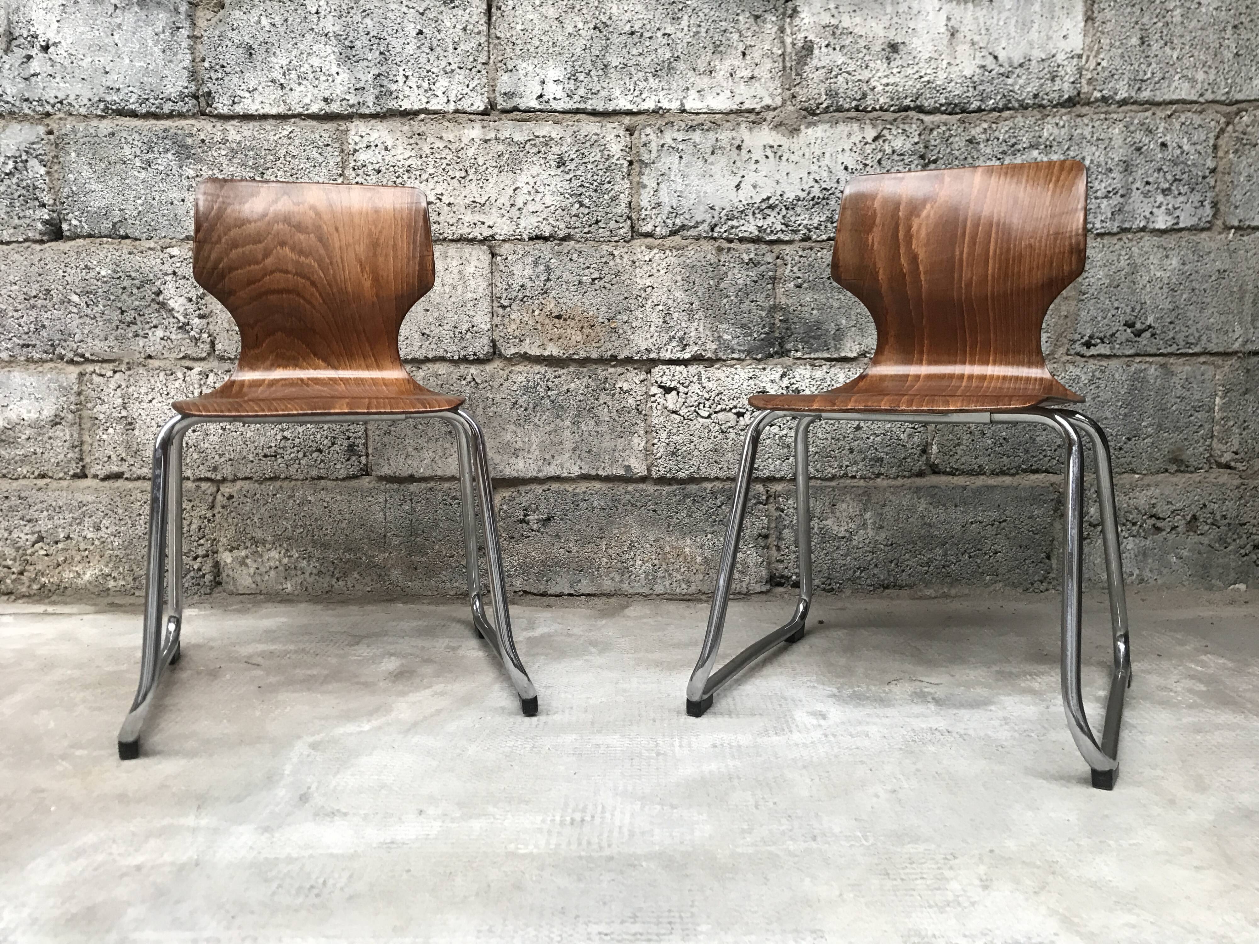 Pair of children's chair Pagholz Flototto