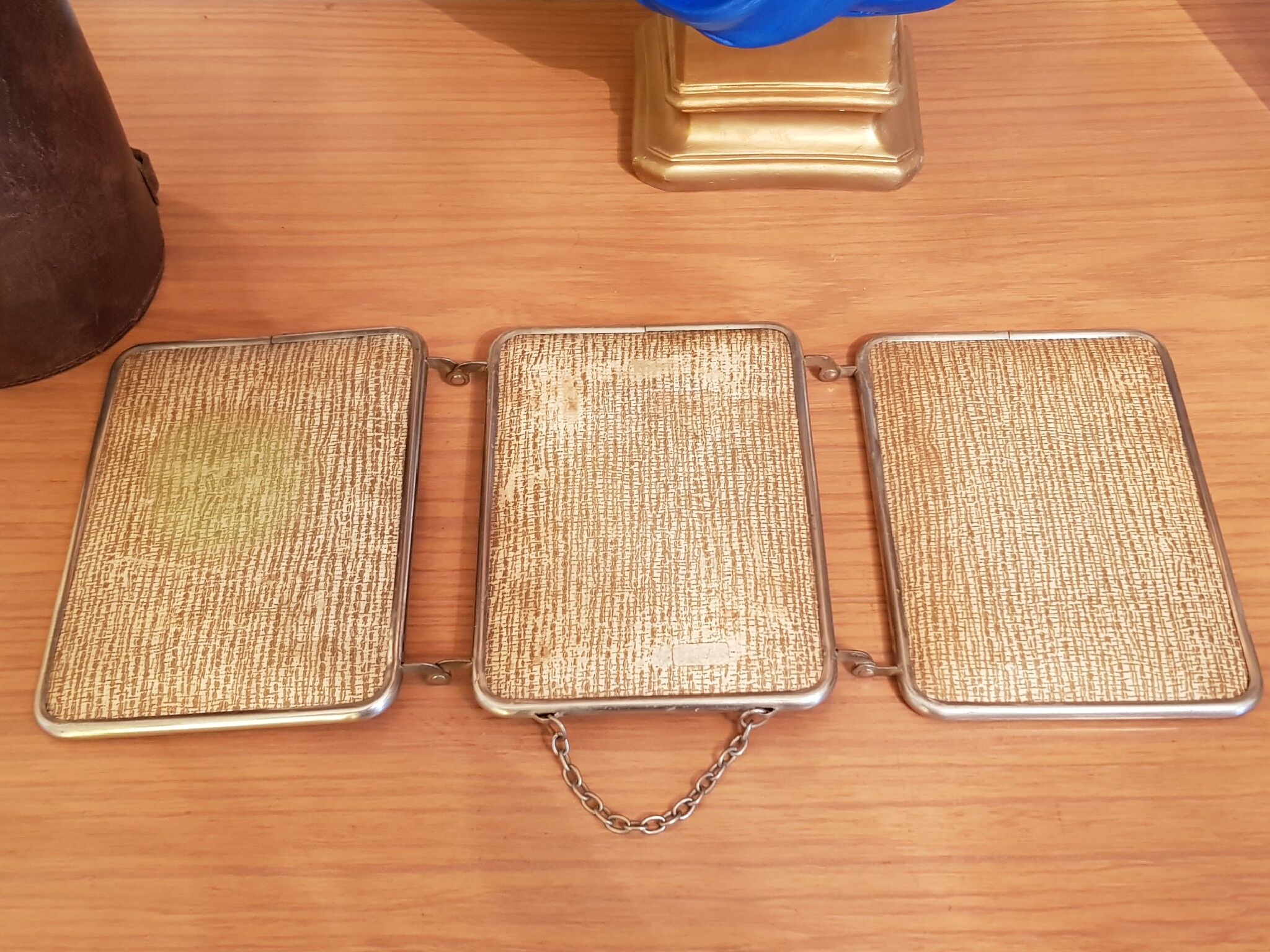 Barber triptych mirror 13x18cm