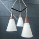 Hanging lamp in teak