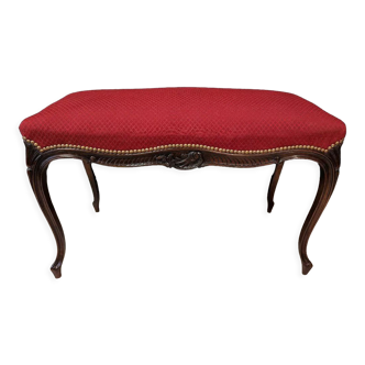 Louis xv style piano bench with two seats