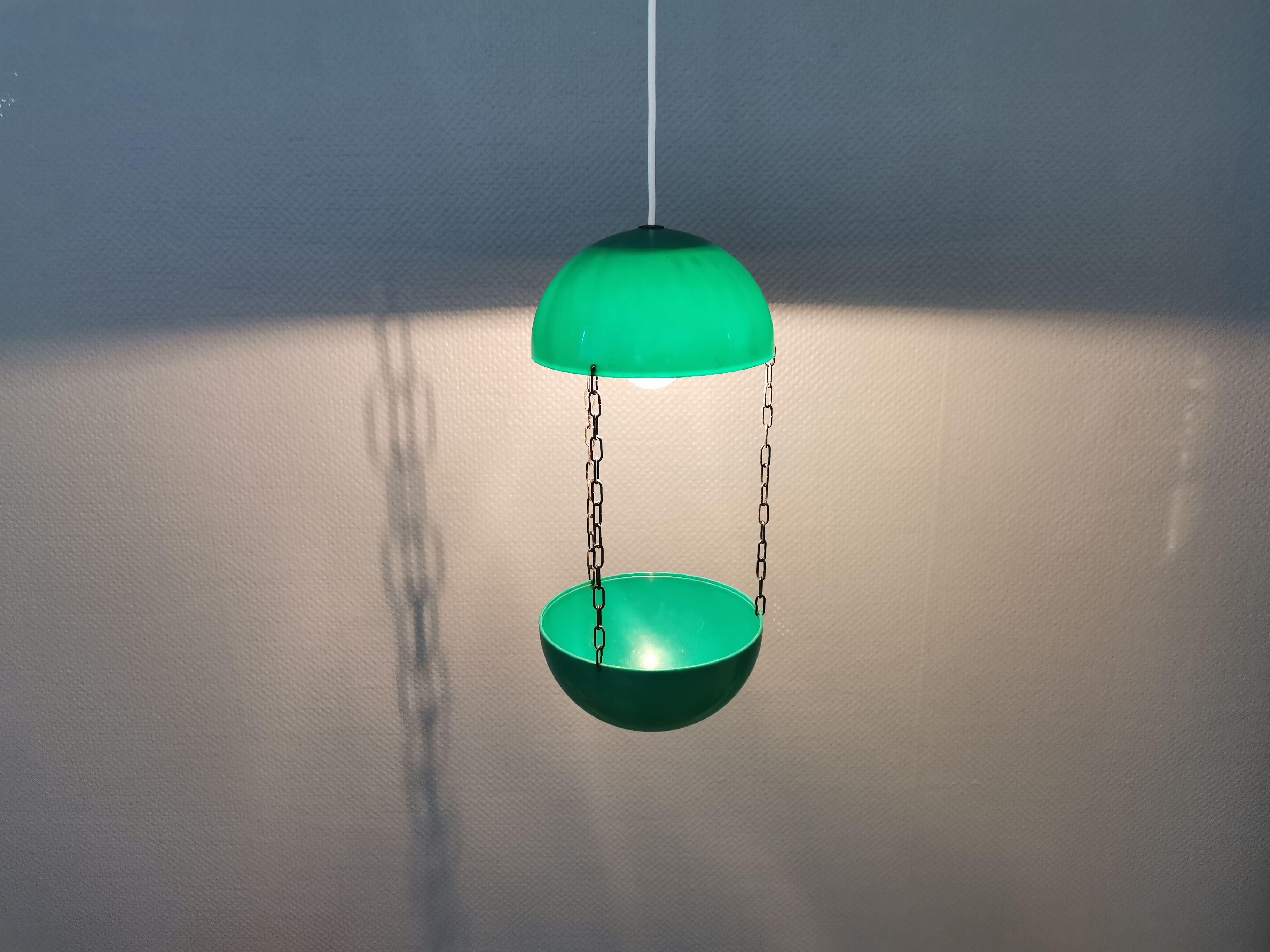 Danish designed lamp/herb pot for hanging in e.g. the window.
