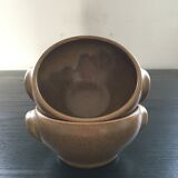Set of 2 stoneware soup bowls