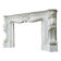 Impressive Louis XV style fireplace in Carrara marble circa 1880