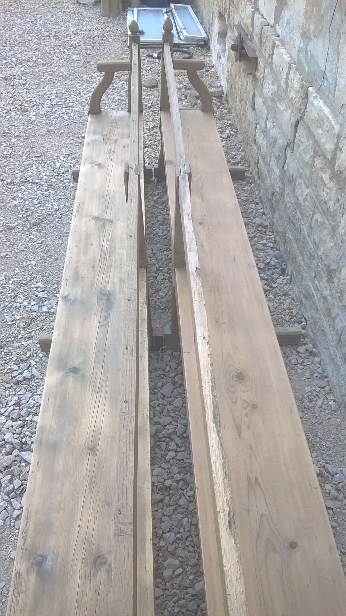 Paires grand banc d'église