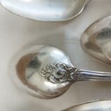 12 large silver-plated spoons