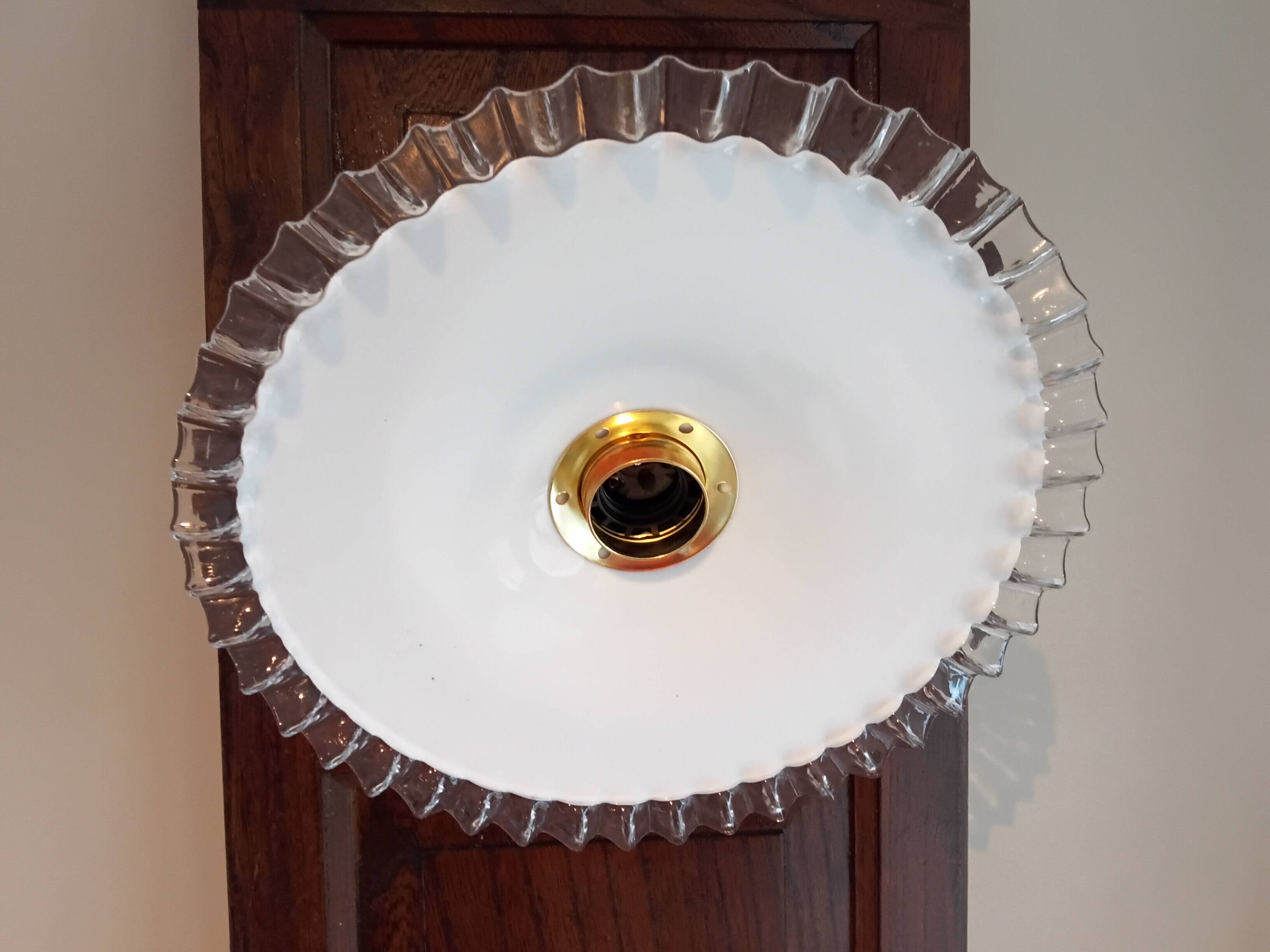 Vintage opaline wall light