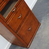Vintage German pine haberdashery cabinet, 1950s