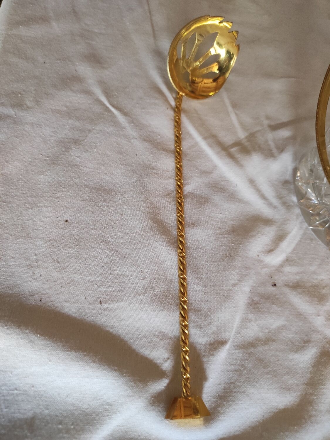 Golden vintage ice bucket