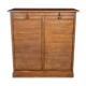 Classeur vintage avec deux portes à roulettes