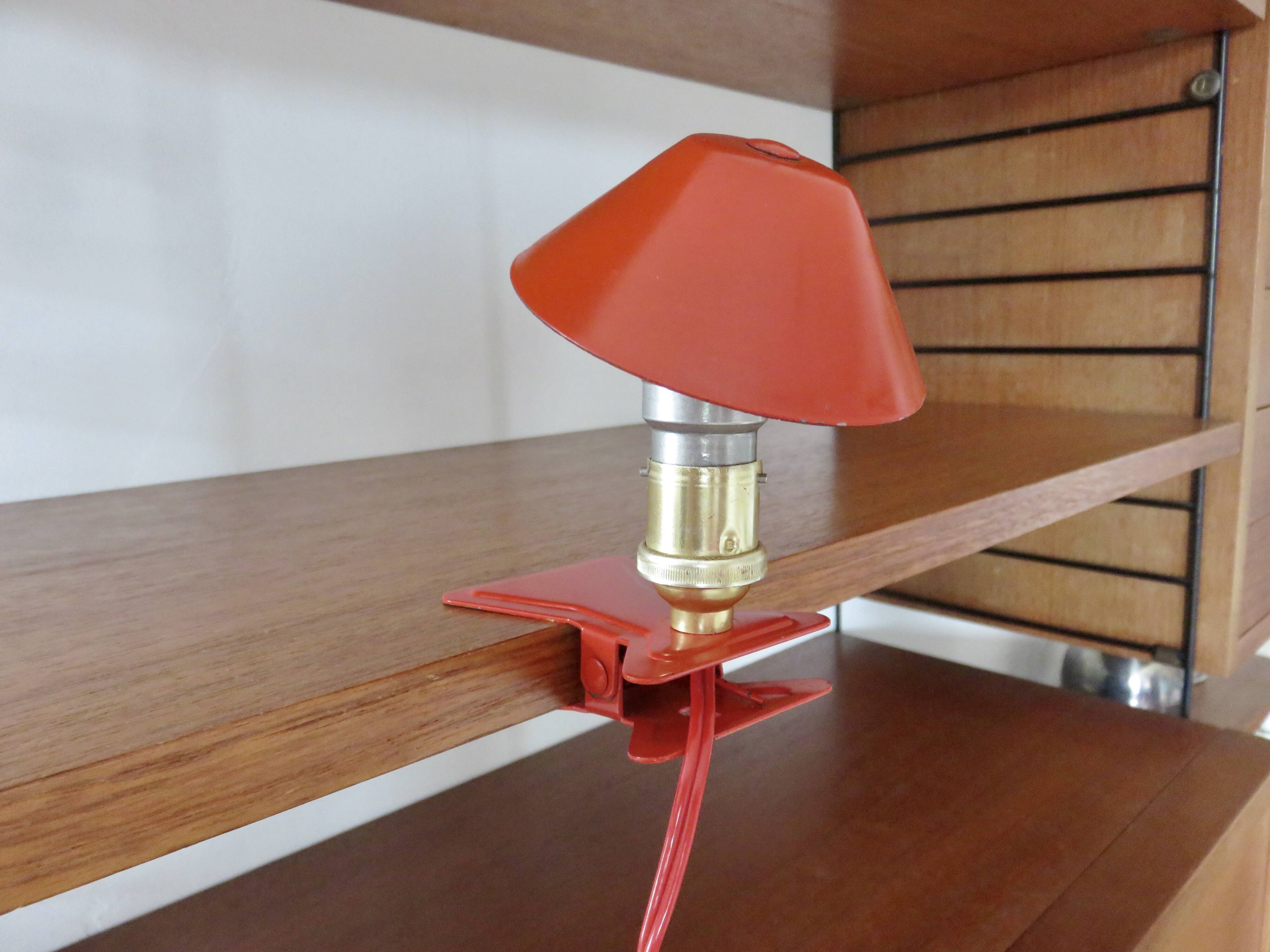 Lampe champignon à pince années 50 60