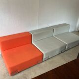 3 modular Plastics armchairs by Piero Lissoni for Kartell, 1970