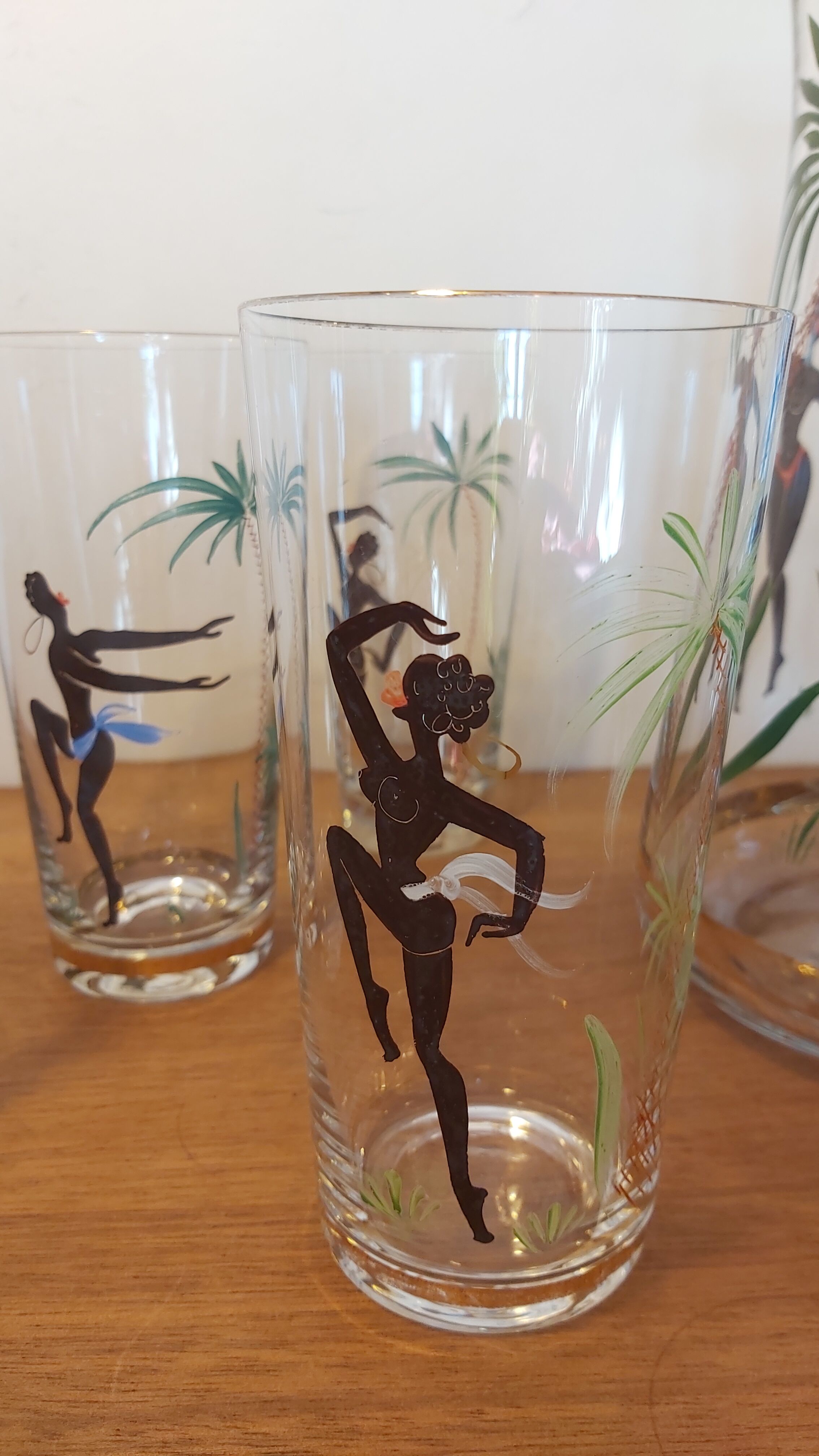 Set carafe and 4 crystal glasses Villeroy & Boch 1950