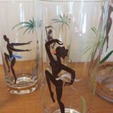 Set carafe and 4 crystal glasses Villeroy & Boch 1950