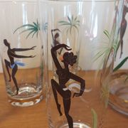 Set carafe and 4 crystal glasses Villeroy & Boch 1950