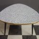 Triangle shape coffee table in grey 1960s