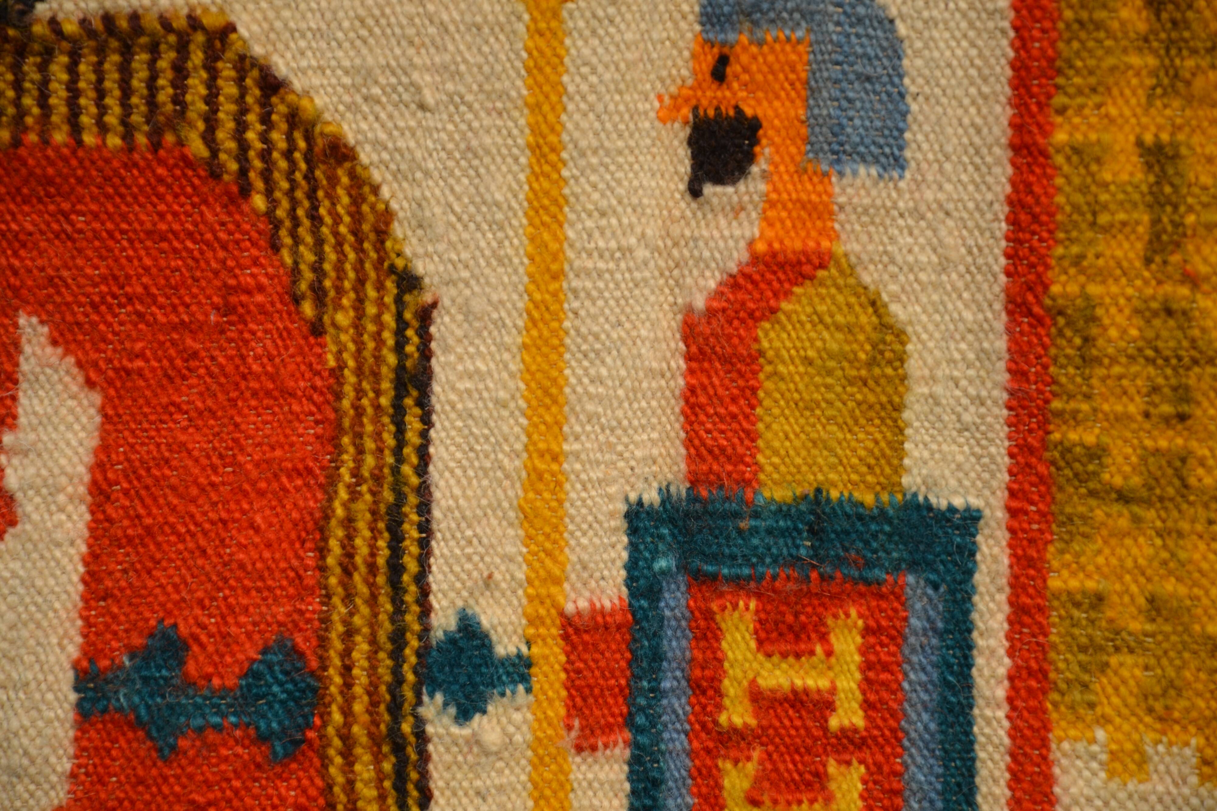 Kilim tapestry by Polish designer M. Domanska 1971
