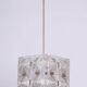 Mid-Century Chandelier in Chrome and Glass from Kamenický Šenov, Czech, 1960s