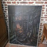 Oil painting on canvas from the 50s/70s