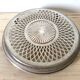 Silver metal flat bottom