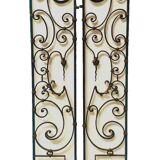 Set of two hammered wrought iron doors, 20th century