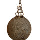 Suspension corde et rotin vintage