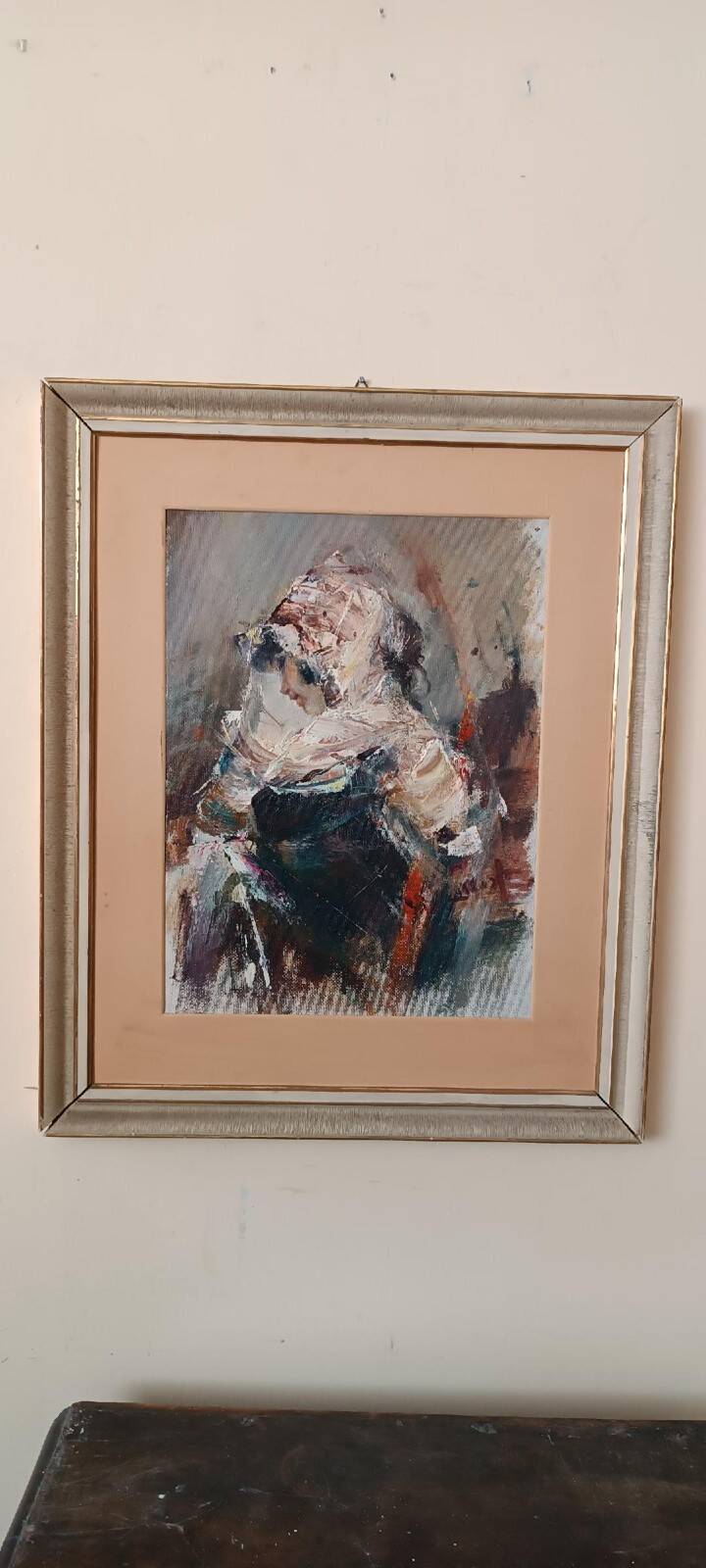 Large oil painting on canvas - Alberto Alberti (1894-1974) 1959 - female figure